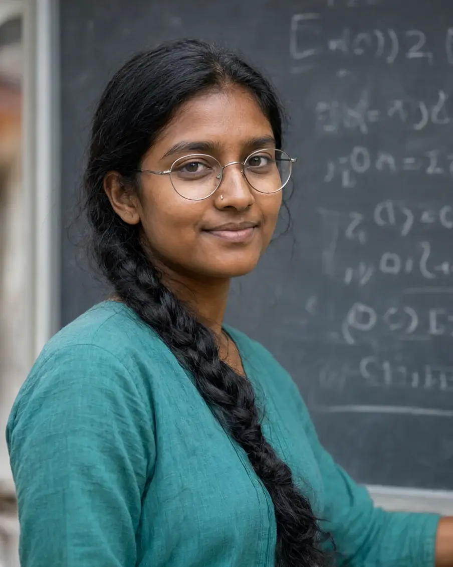 AI-generated portrait of Ilakkiya Ramanathan, a synthetic research fellow