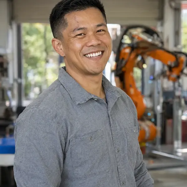 AI-generated portrait of Teodoro “Teo” Isagani Dumlao, a synthetic research fellow