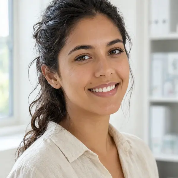 AI-generated portrait of Ximena Aldrete Villaseñor, a synthetic research fellow